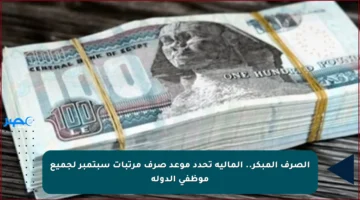 الصرف المبكر.. المالية تحدد موعد صرف مرتبات سبتمبر لجميع موظفي الدولة
